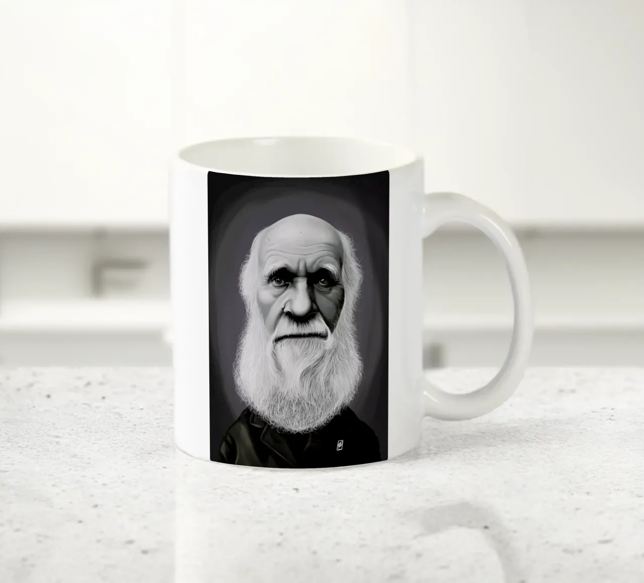 Charles Darwin tazza in ceramica da Rob Art | Illustration