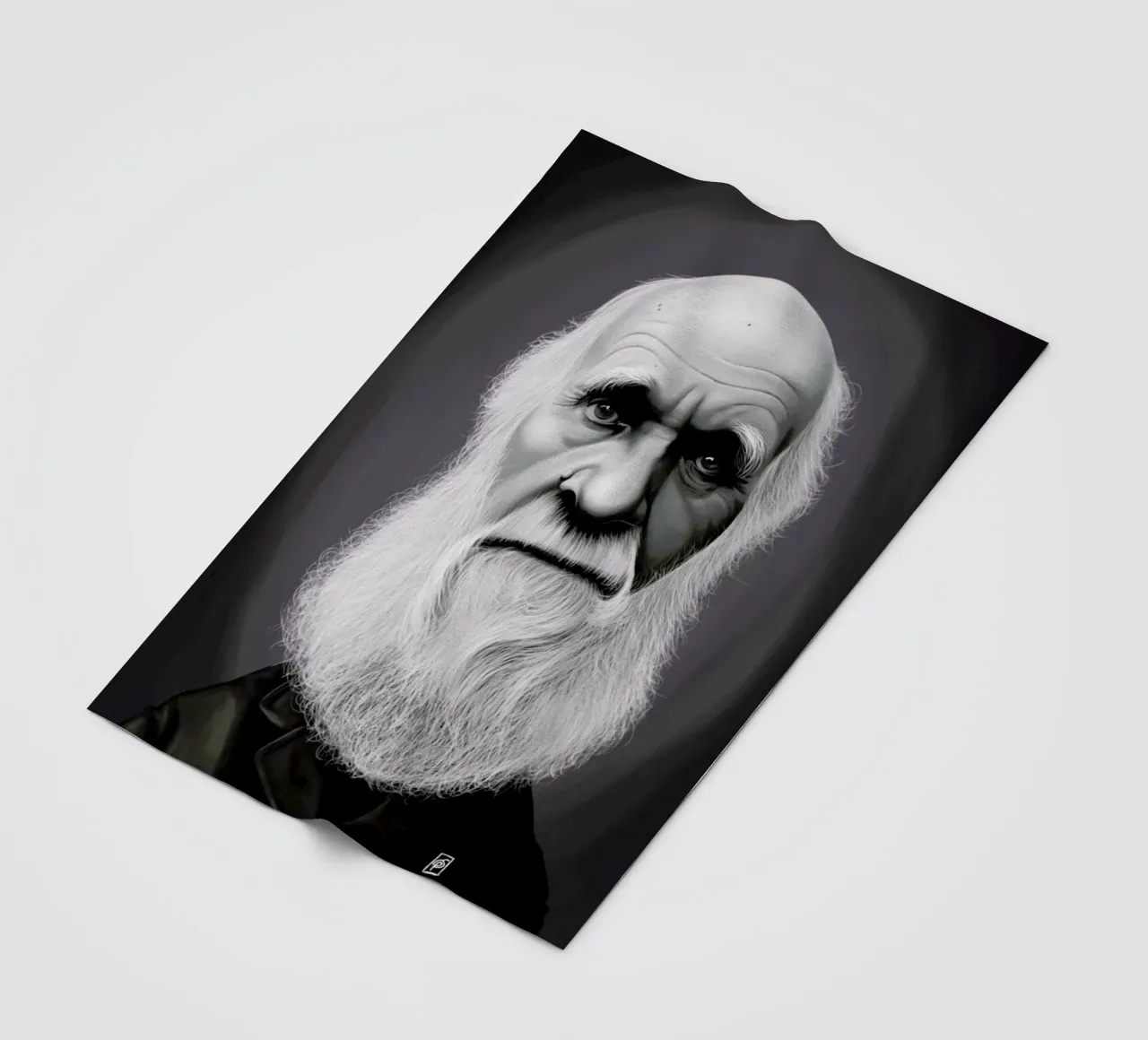 Charles Darwin coperta in pile da Rob Art | Illustration