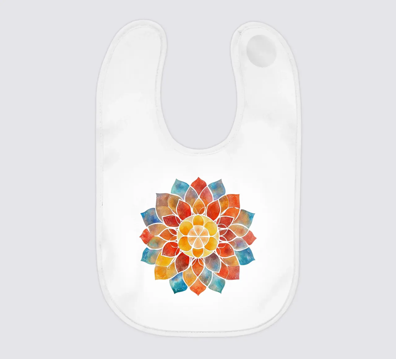 Mandala terrestre ad acquerello bavaglino da Spiritual Touch