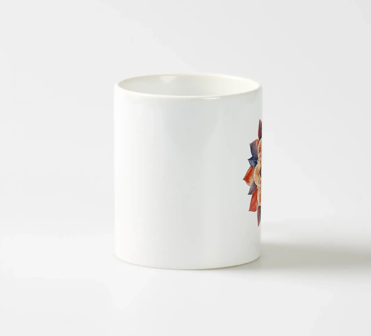 Mandala terrestre ad acquerello tazza in ceramica da Spiritual Touch