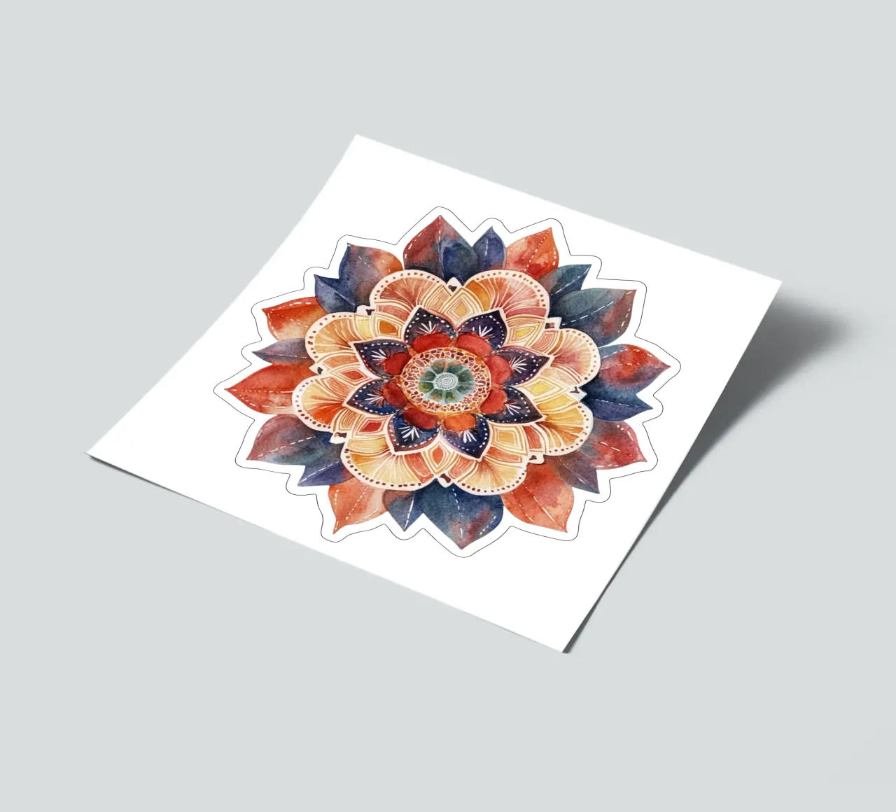 Aquarell Erdiges Mandala Stickerbogen von Spiritual Touch
