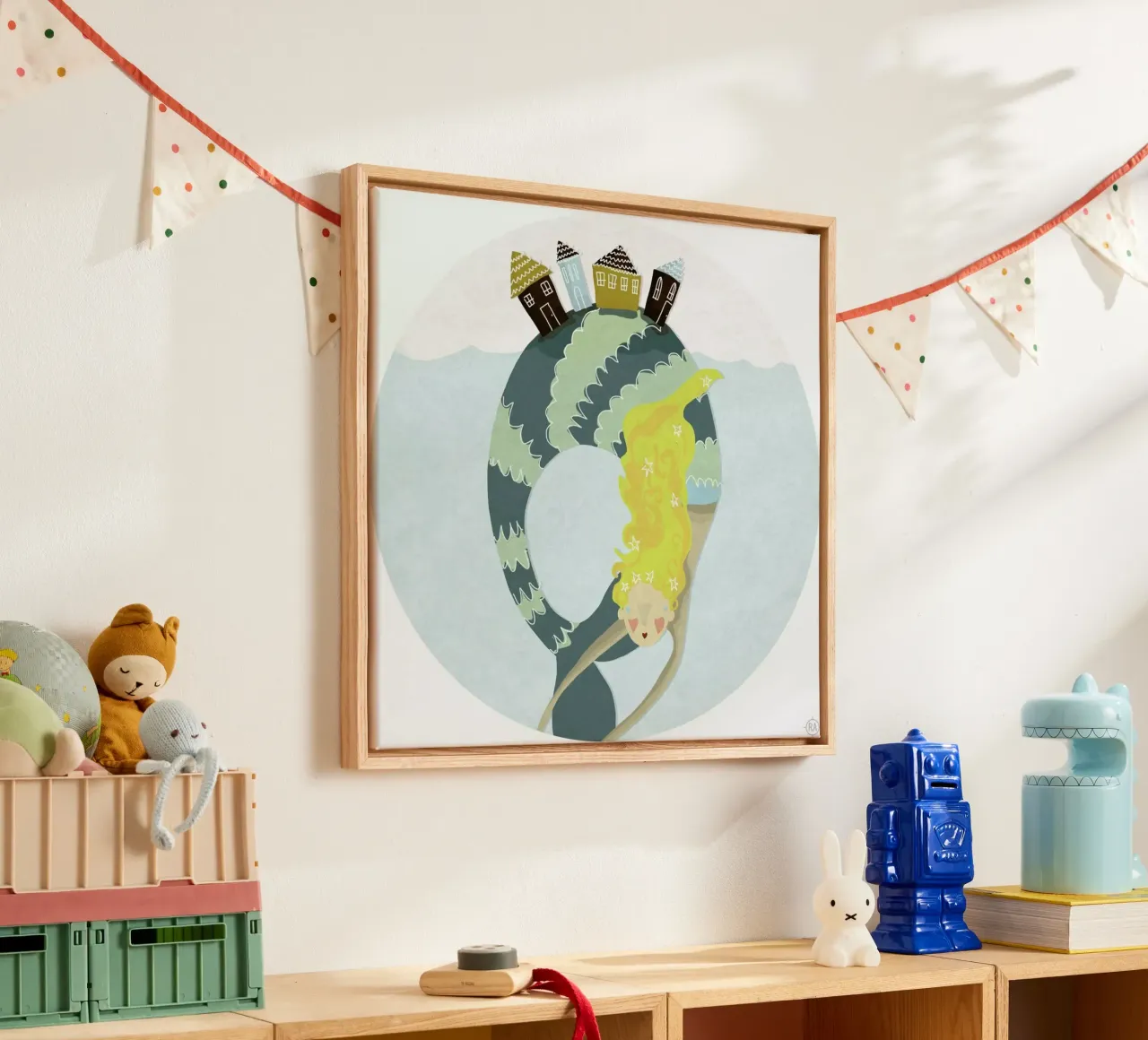 Mermaid canvas by Amalia Restrepo