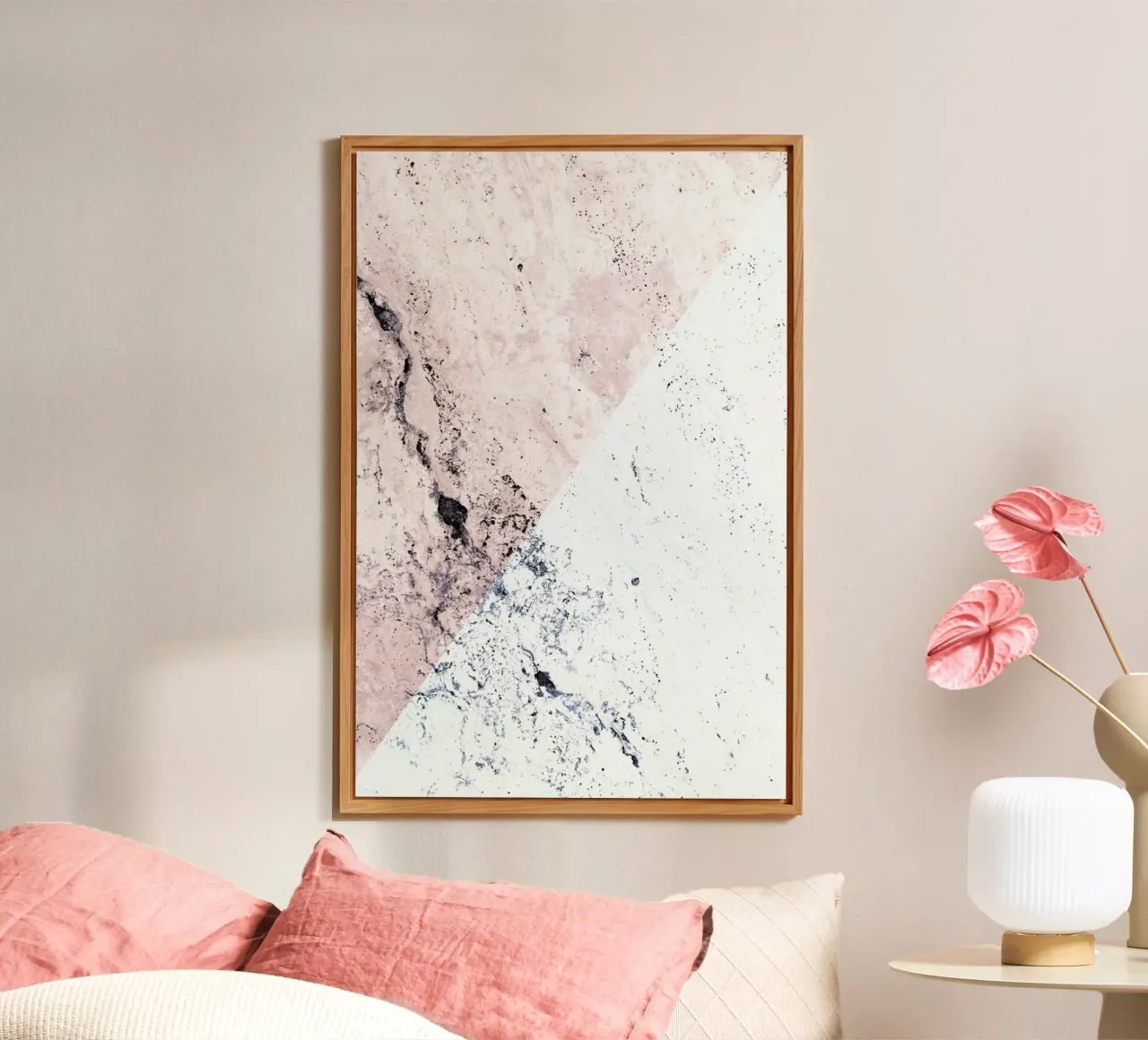 Marmo Geo Rosa alluminio dibond da Monika Strigel