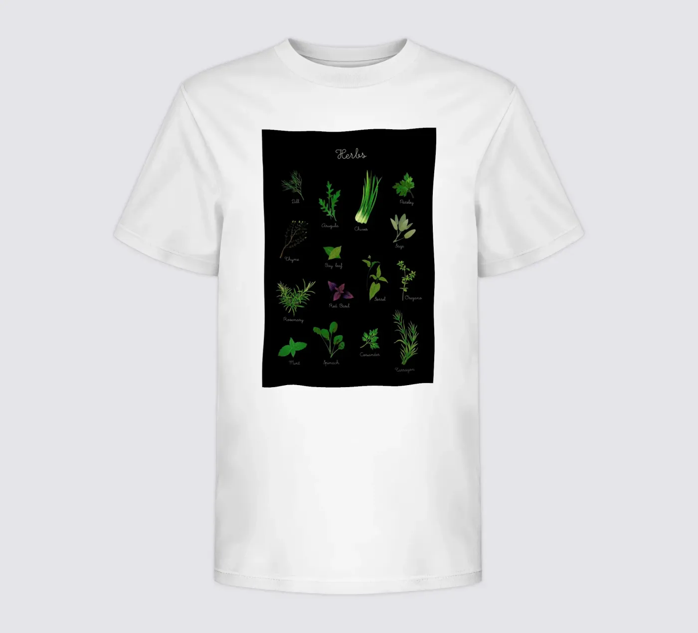 Herbs t-shirt bambini da Lesja Chernish