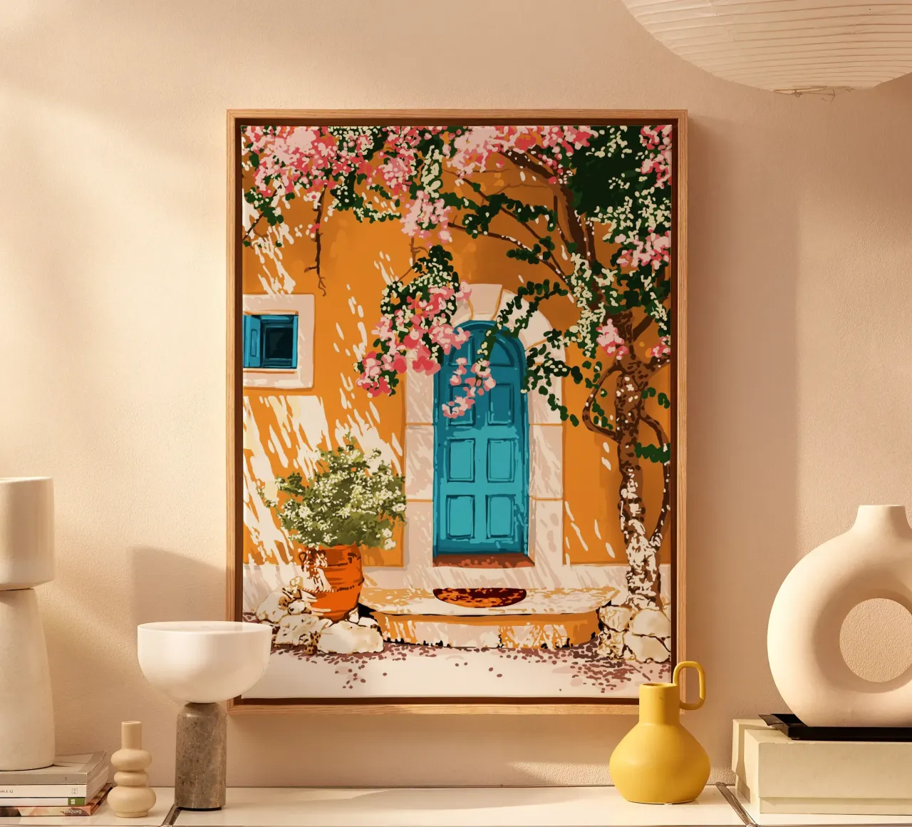 Oh The Places You'll Go, Villa estiva in architettura turca tela con Cornice a cassetta da 83oranges