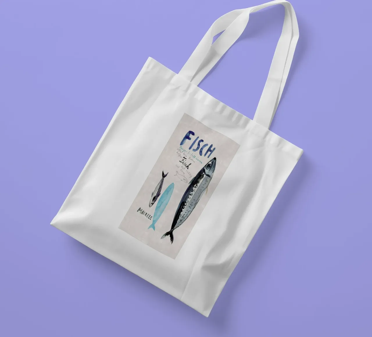 Fisch tote bag by Rinah Lang