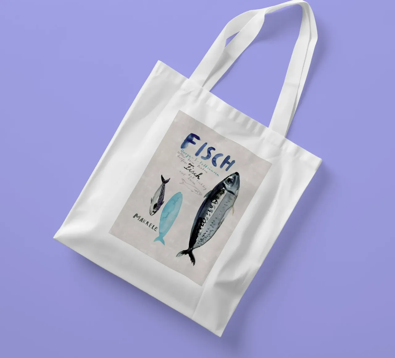 Fisch tote bag by Rinah Lang