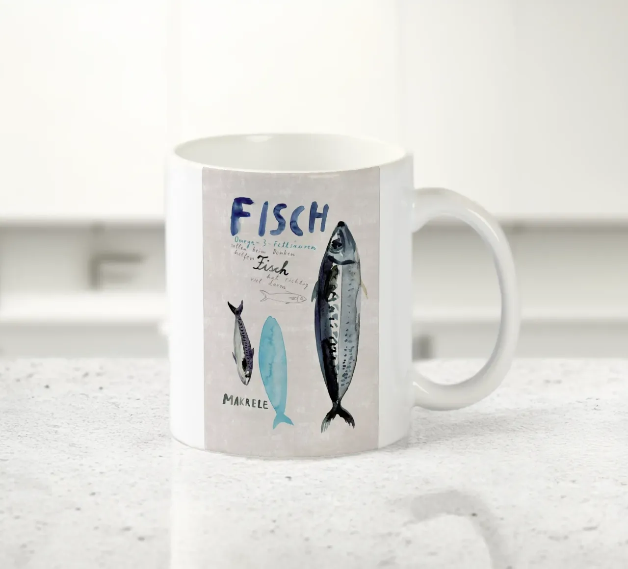 Fisch ceramic mug by Rinah Lang