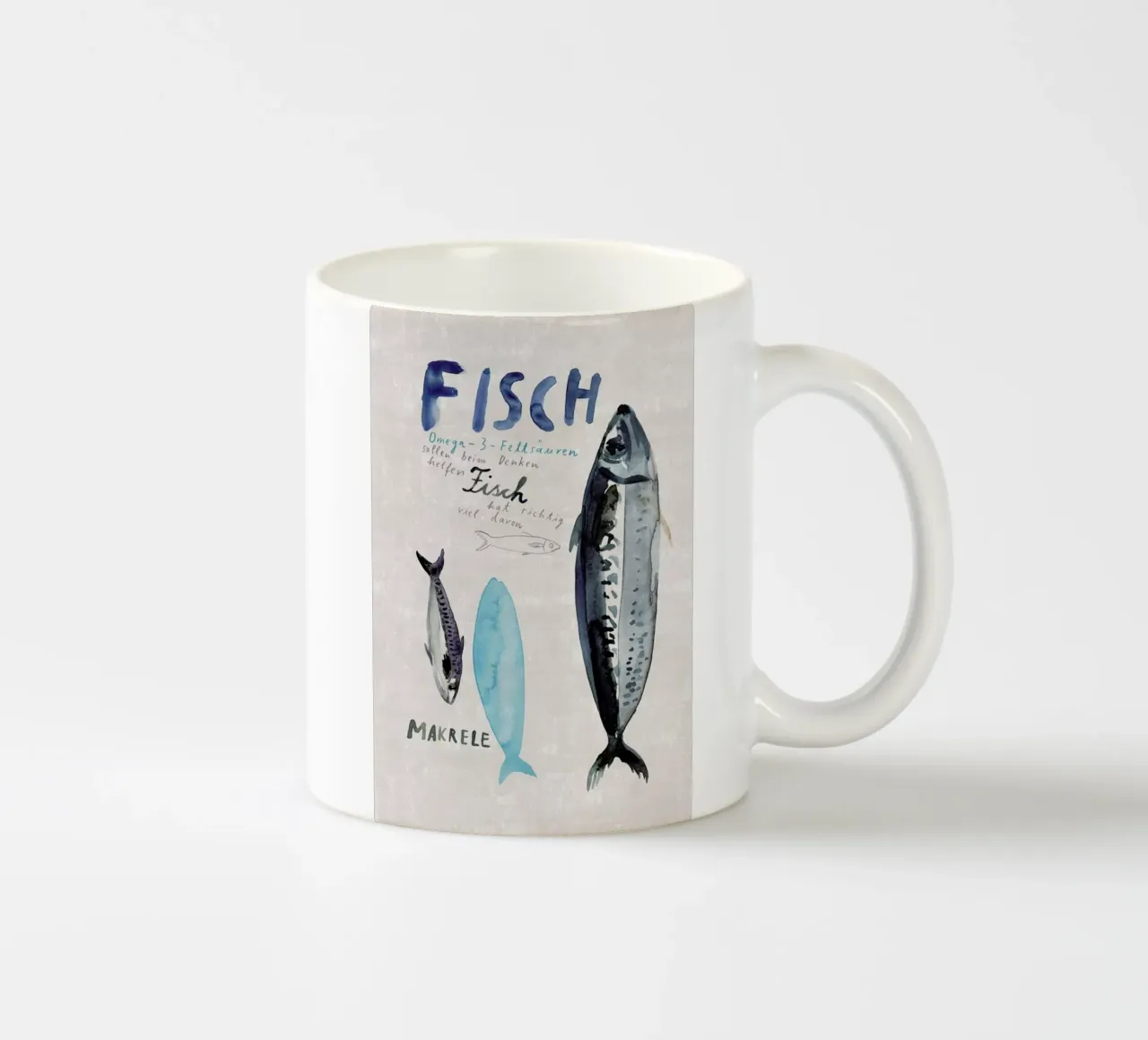Fisch ceramic mug by Rinah Lang