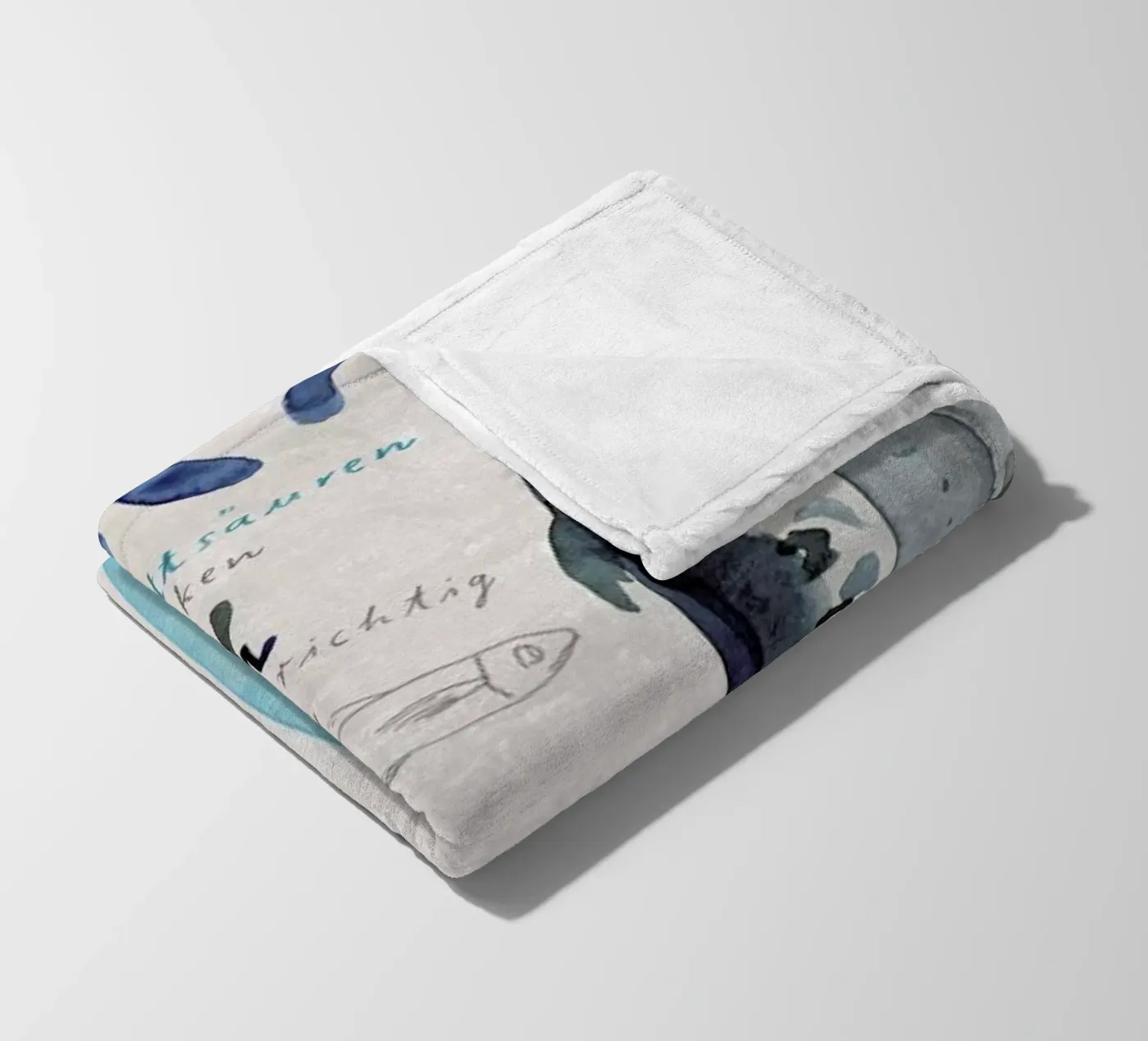 Fisch Fleecedecke von Rinah Lang