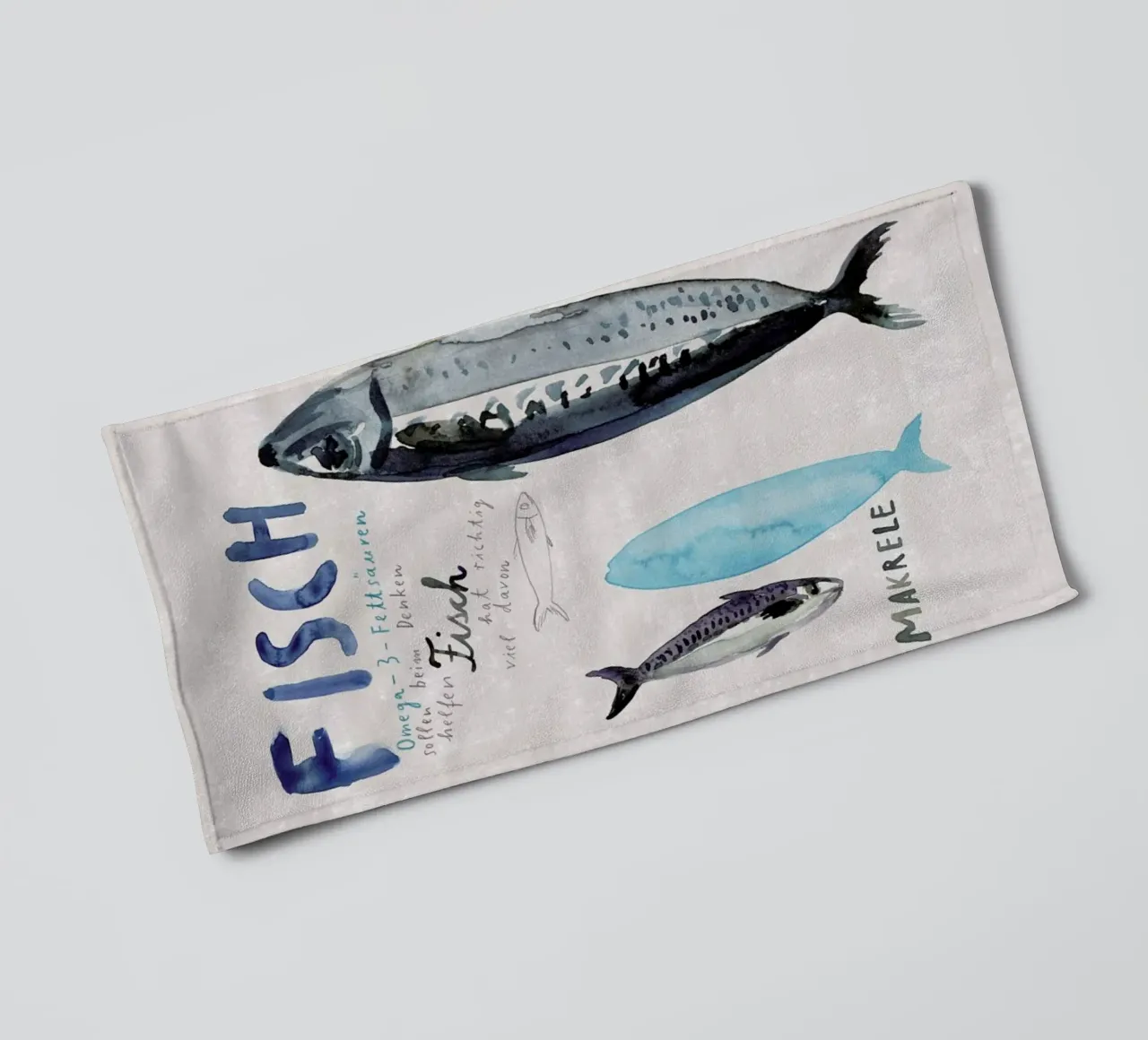Fisch badhanddoek van Rinah Lang