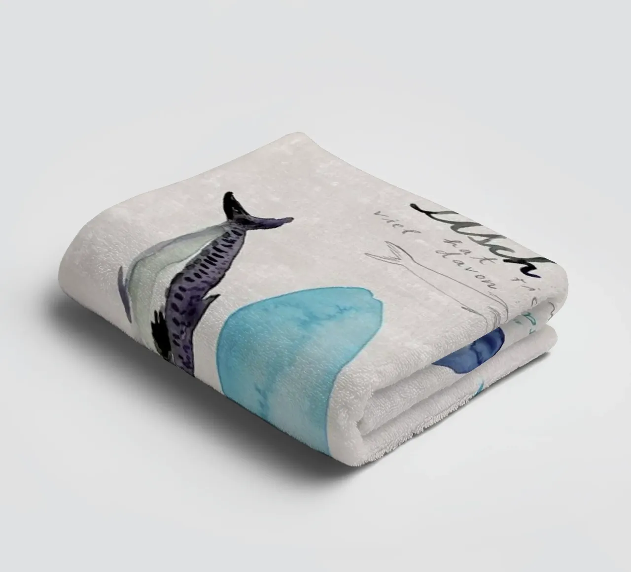 Fisch badhanddoek van Rinah Lang