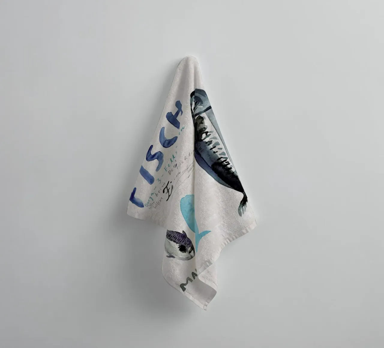 Fisch badhanddoek van Rinah Lang
