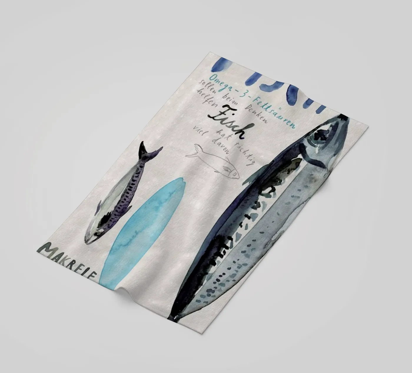 Fisch strandhanddoek van Rinah Lang