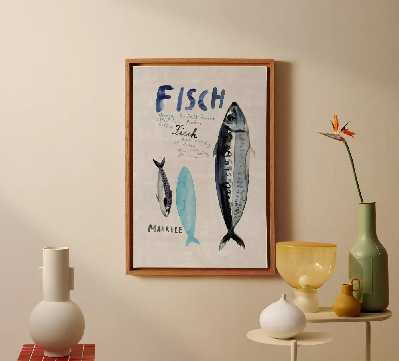 Fisch canvas by Rinah Lang