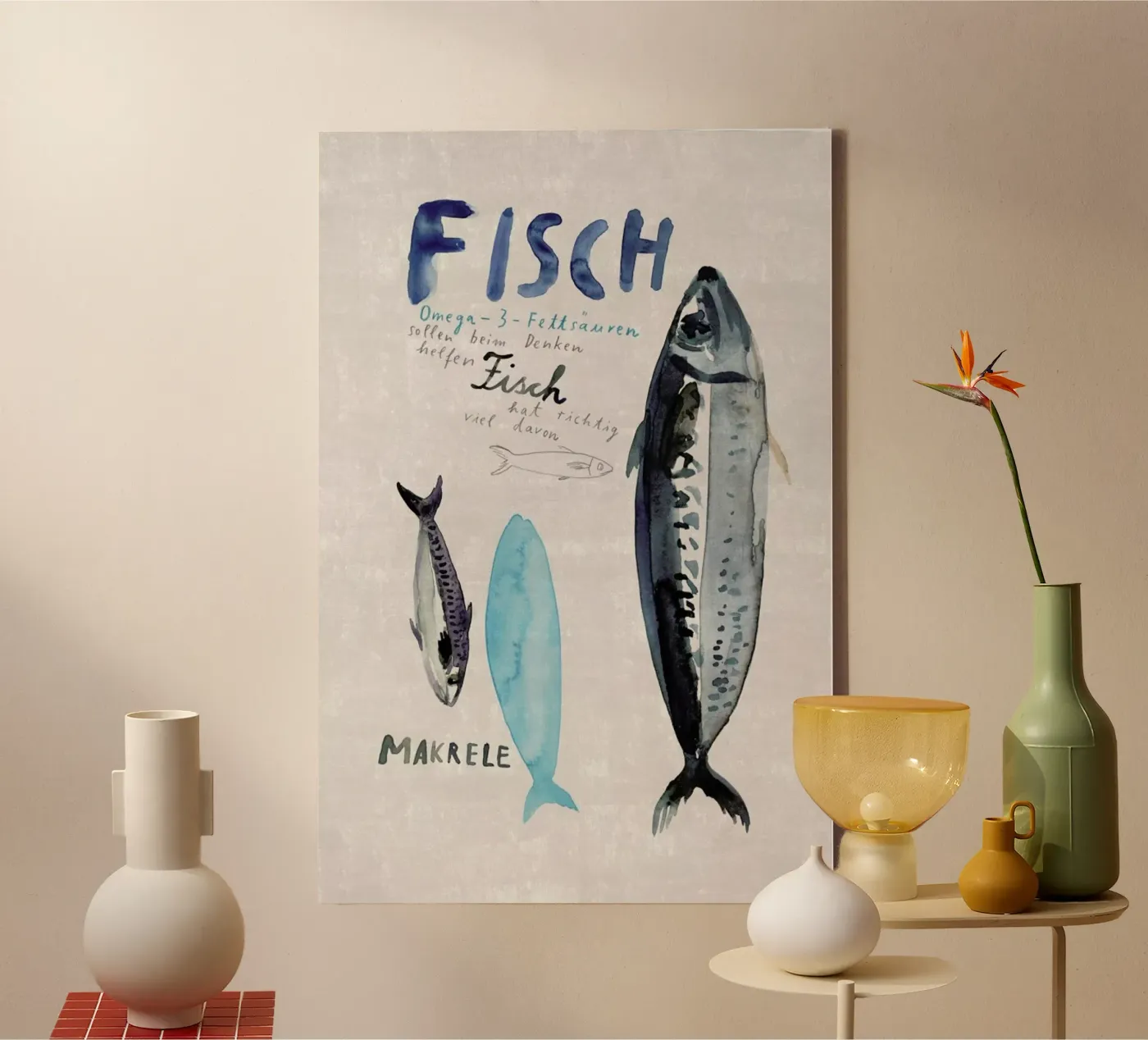 Fisch canvas by Rinah Lang