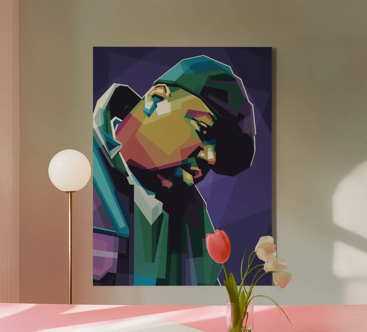 Biggie WPAP tela con Cornice a cassetta da Alkahfsmart