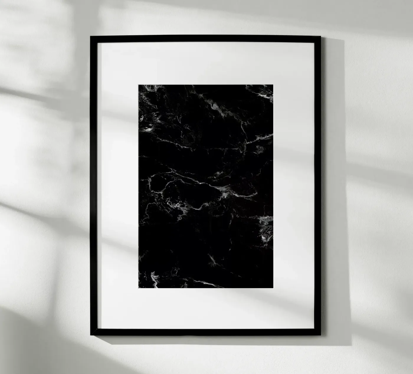 Schwarzer Marmor poster van Amy & Kurt