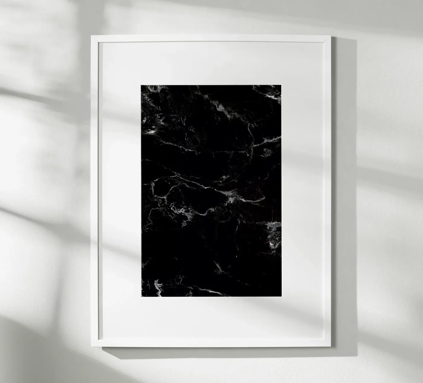 Schwarzer Marmor poster van Amy & Kurt