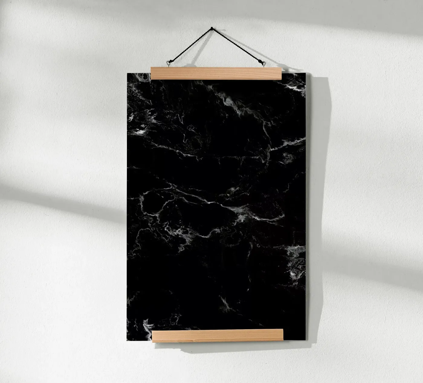 Schwarzer Marmor poster van Amy & Kurt