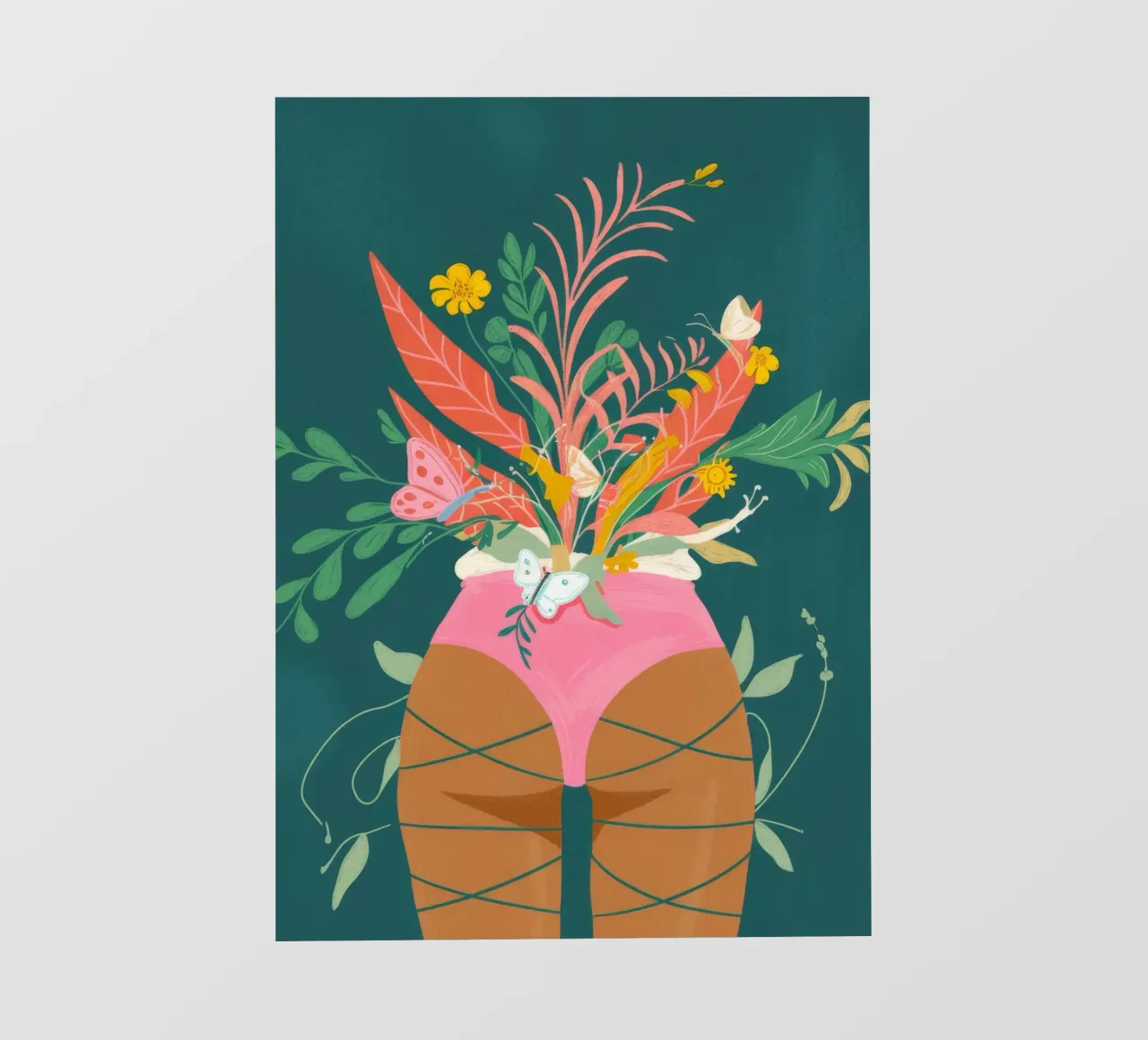 Vaso di fiori a farfalla telo in pvc da Demar Galleria