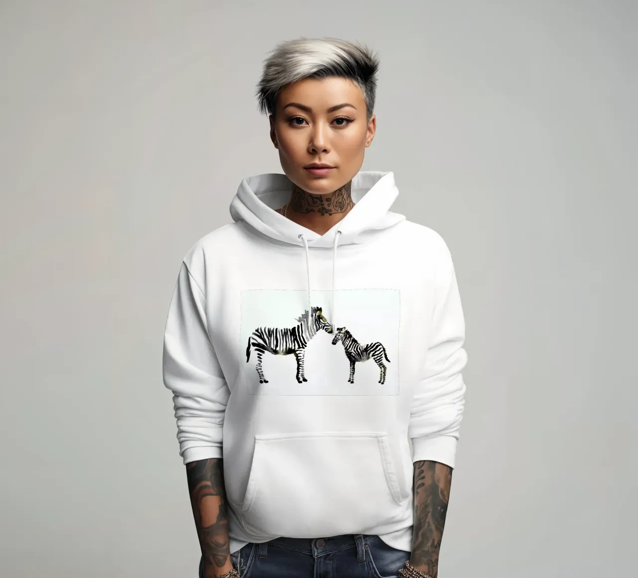Zebra sudadera con capucha de Farina Kuklinski