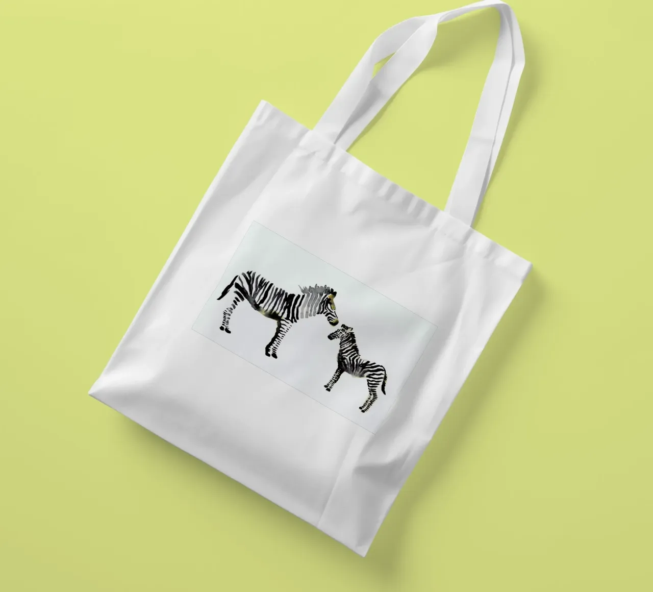 Zebra borsa in juta da Farina Kuklinski