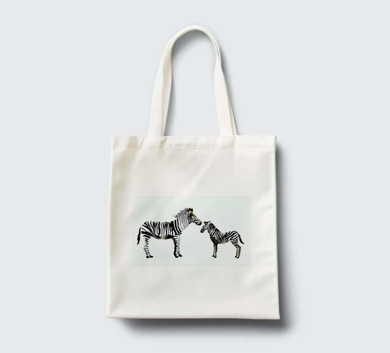 Zebra borsa in juta da Farina Kuklinski
