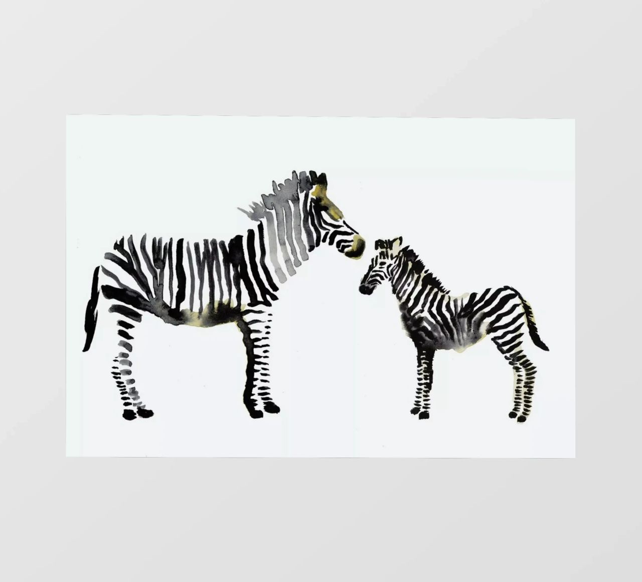 Zebra pellicola backlit da Farina Kuklinski