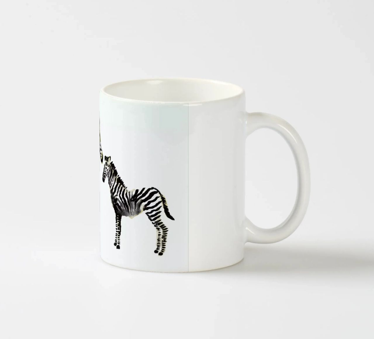 Zebra tazza in ceramica da Farina Kuklinski
