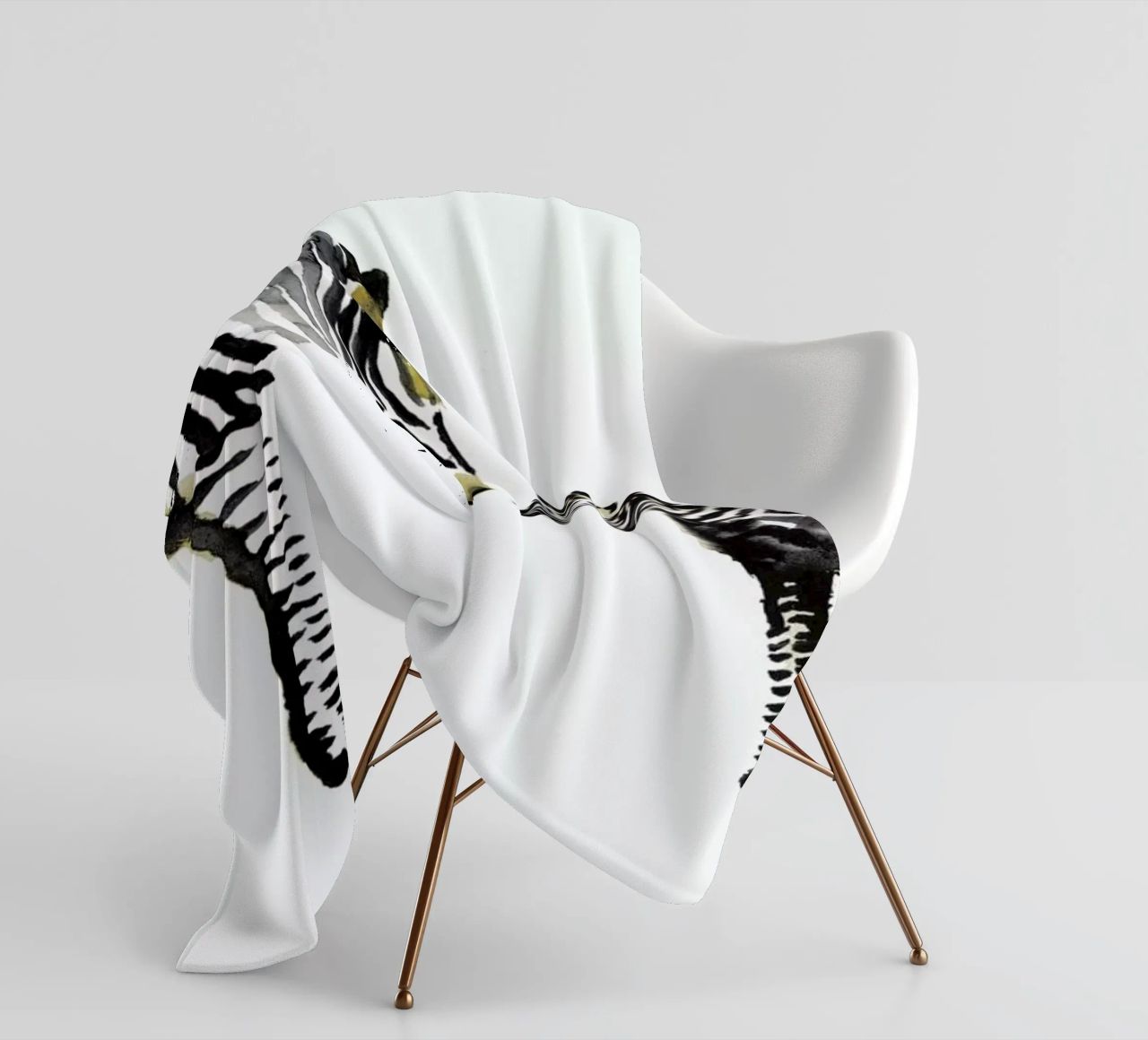 Zebra coperta in pile da Farina Kuklinski