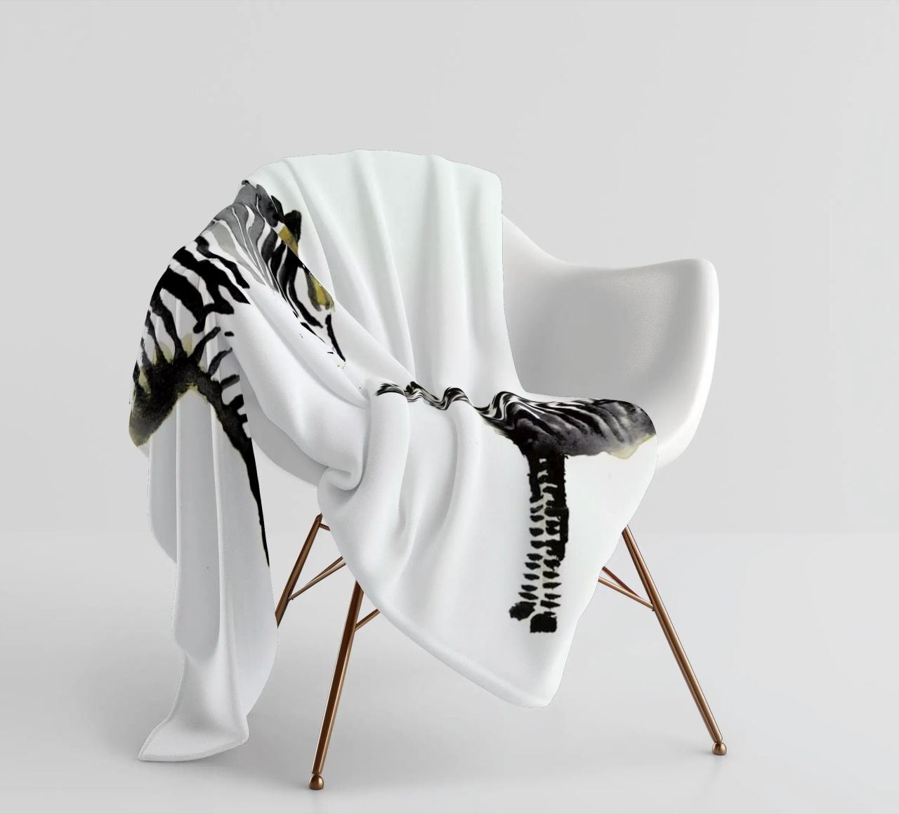 Zebra coperta in pile da Farina Kuklinski