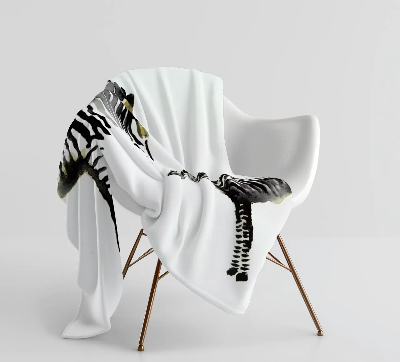 Zebra coperta in pile da Farina Kuklinski