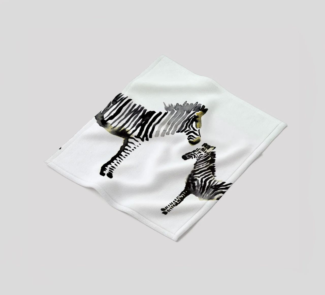 Zebra coperta in pile da Farina Kuklinski