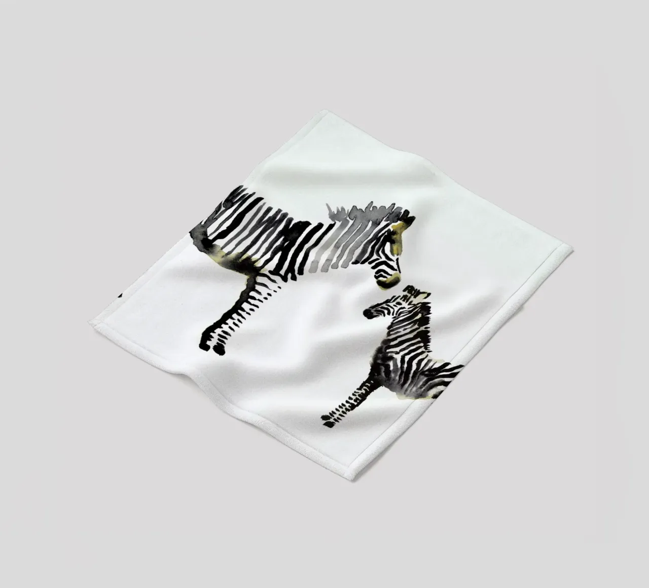 Zebra coperta in pile da Farina Kuklinski