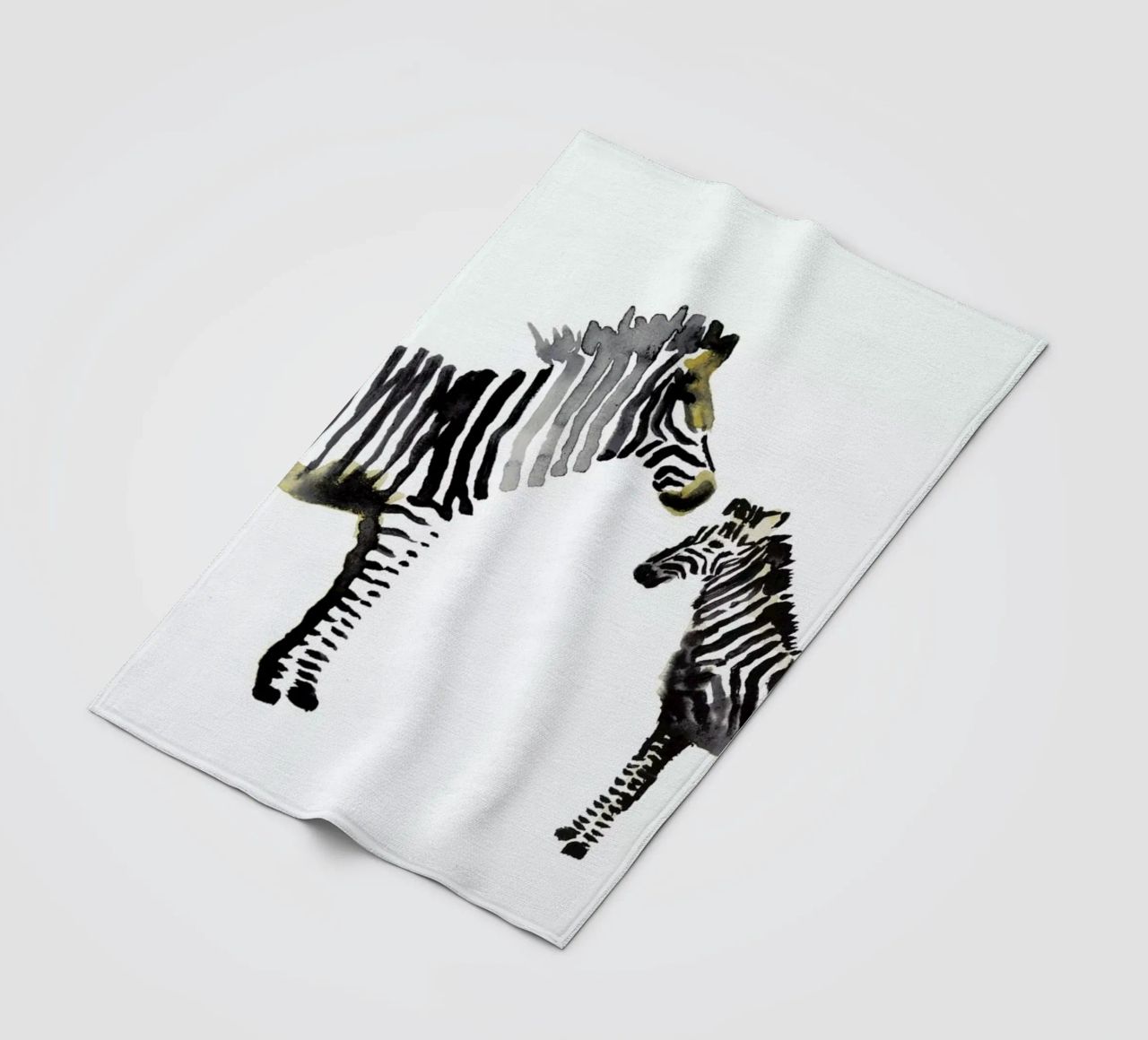 Zebra coperta in pile da Farina Kuklinski