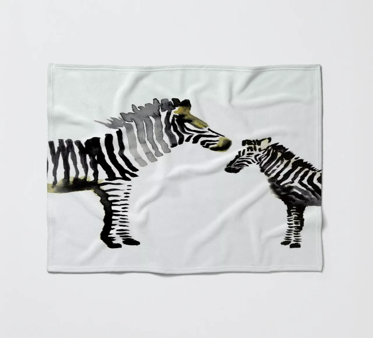 Zebra coperta in pile da Farina Kuklinski