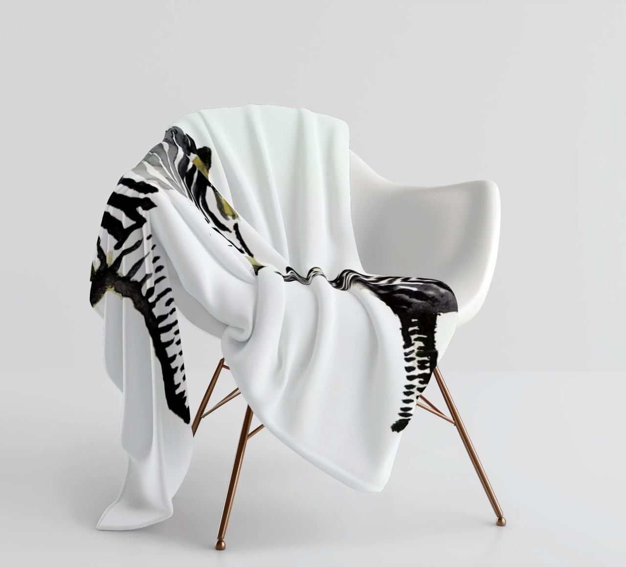 Zebra coperta in pile da Farina Kuklinski