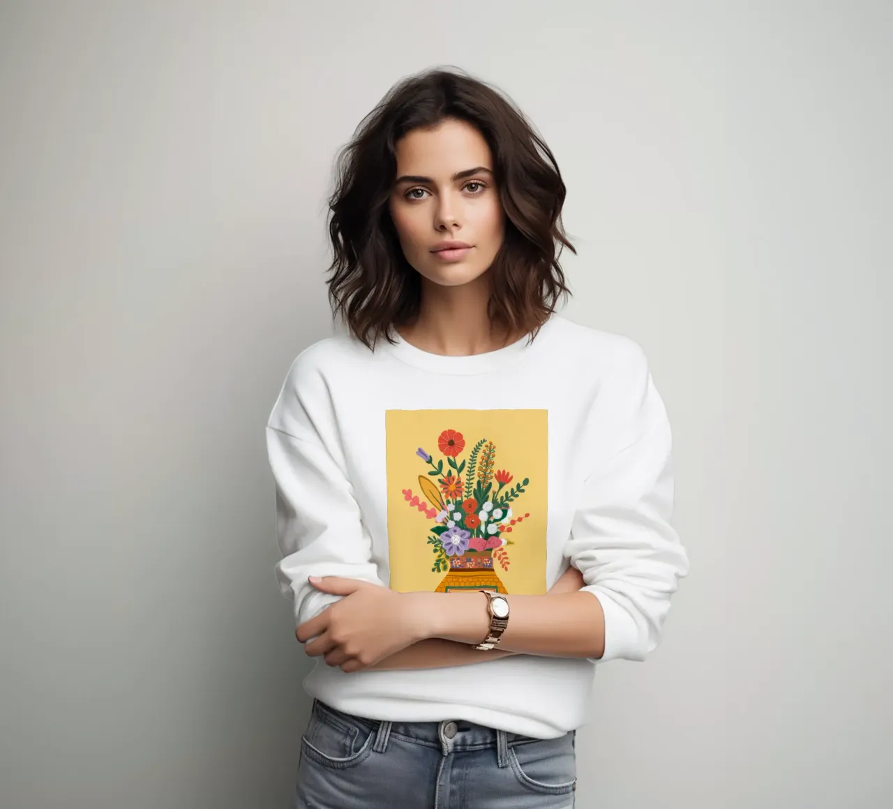 Vaso di fiori di miele felpa da Demar Galleria