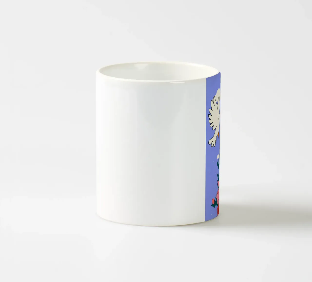 Nuvole di colomba a pugno tazza in ceramica da Demar Galleria