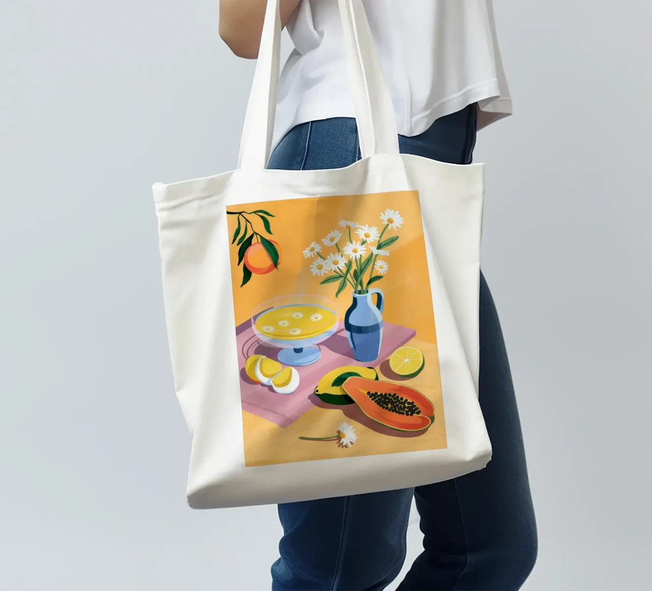 Tavolo dei fiori di frutta borsa in juta da Demar Galleria