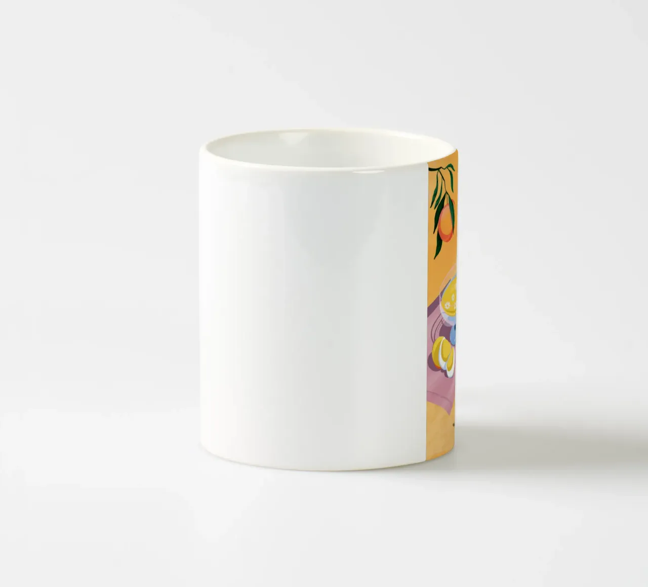 Tavolo dei fiori di frutta tazza in ceramica da Demar Galleria