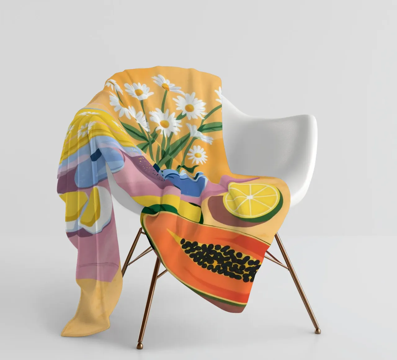 Tavolo dei fiori di frutta coperta in pile da Demar Galleria
