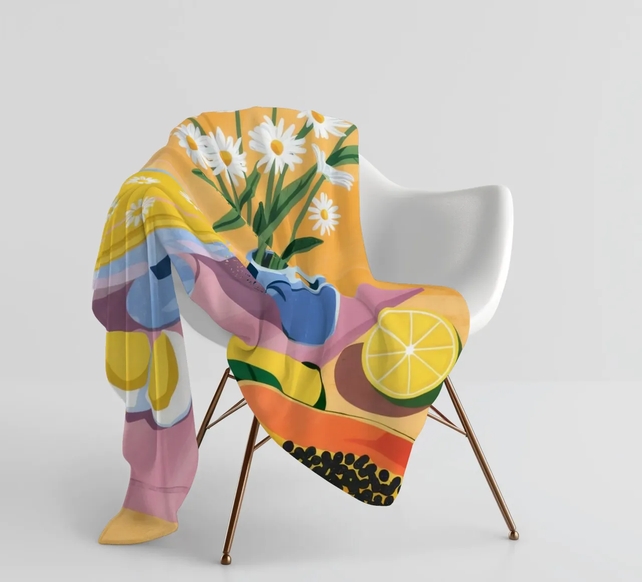 Tavolo dei fiori di frutta coperta in pile da Demar Galleria