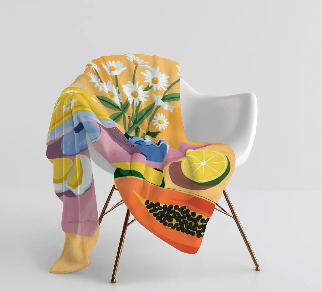 Tavolo dei fiori di frutta coperta in pile da Demar Galleria