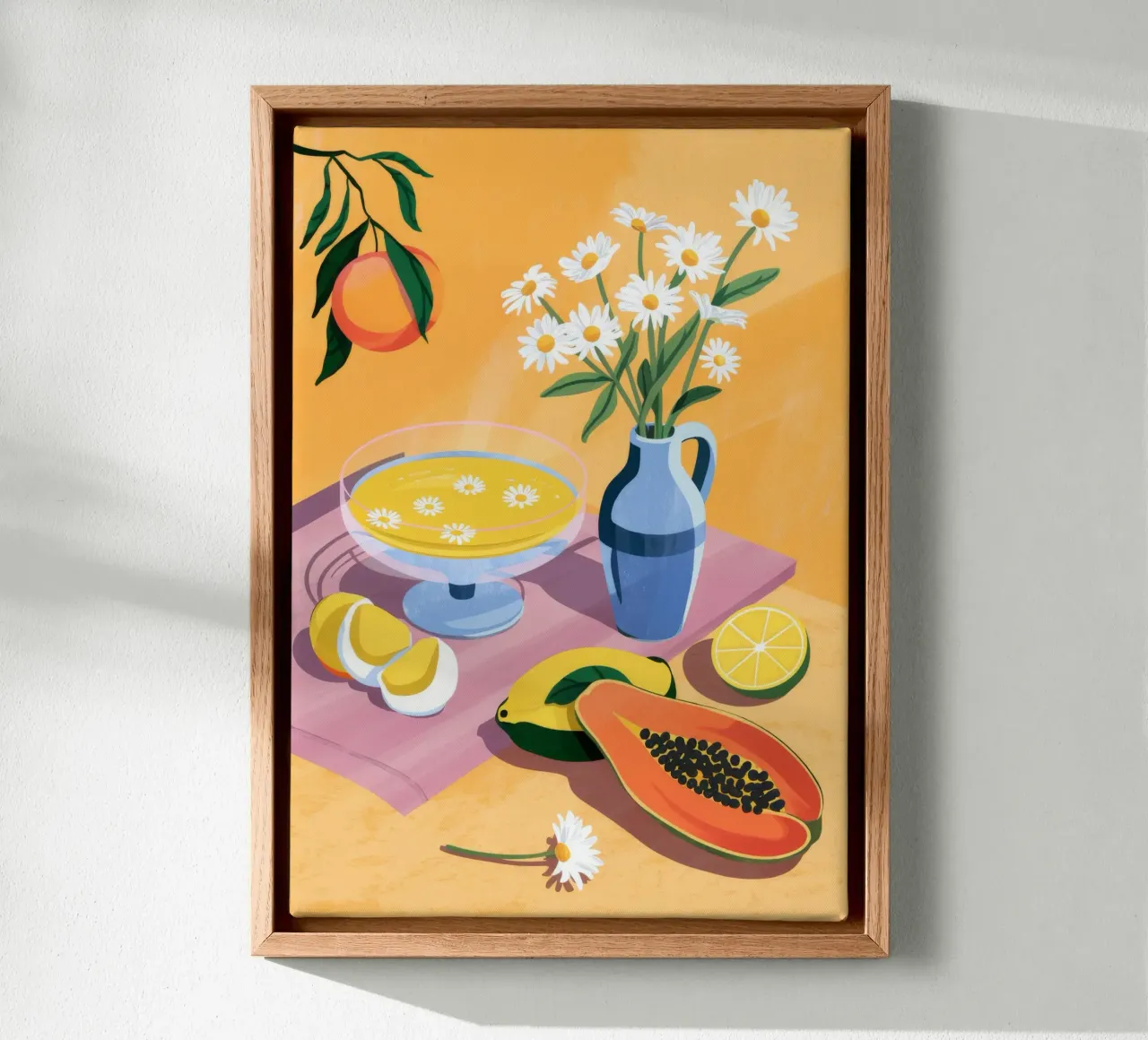 Tavolo dei fiori di frutta tela da Demar Galleria
