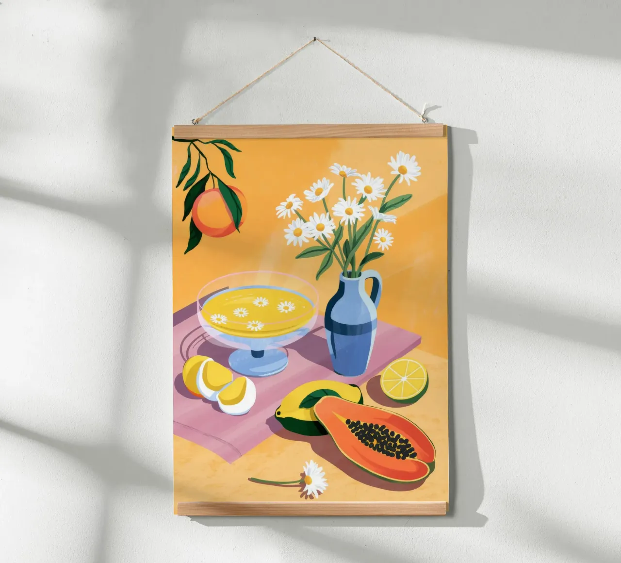 Tavolo dei fiori di frutta carta hahnemühle da Demar Galleria
