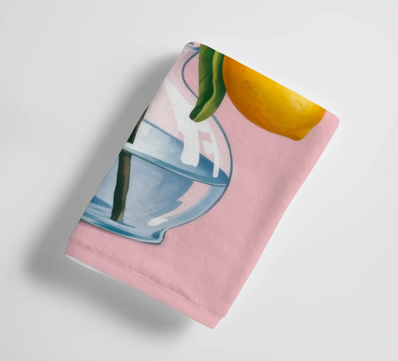 Lemon Branch Vase towel by Demar Galleria