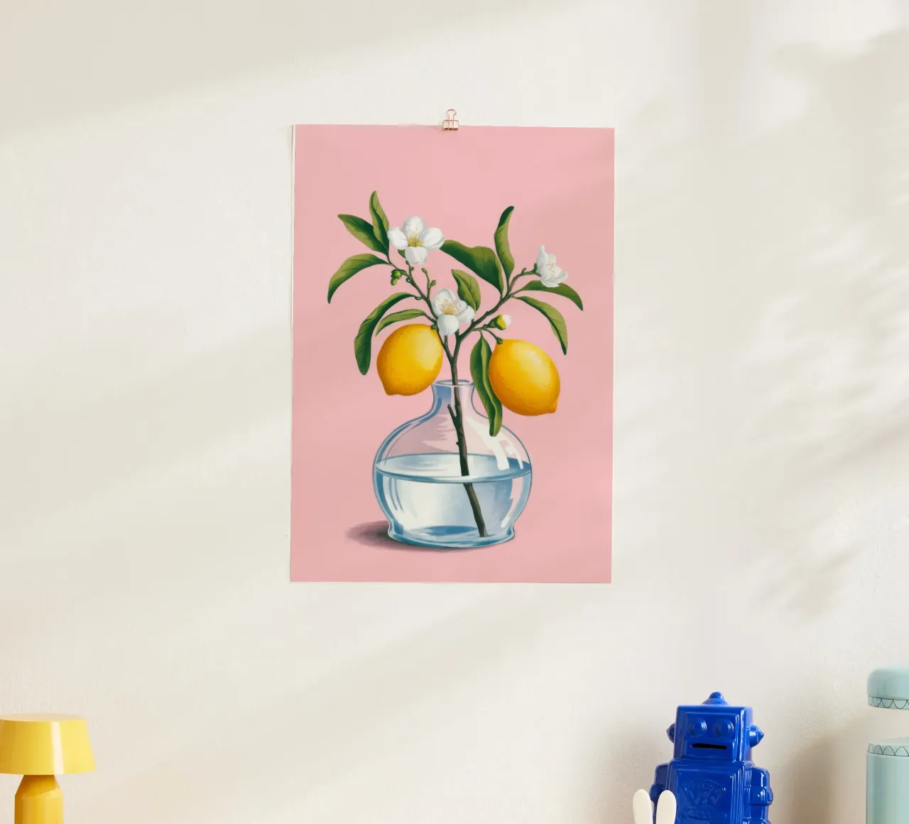 Lemon Branch Vase hahnemühle by Demar Galleria