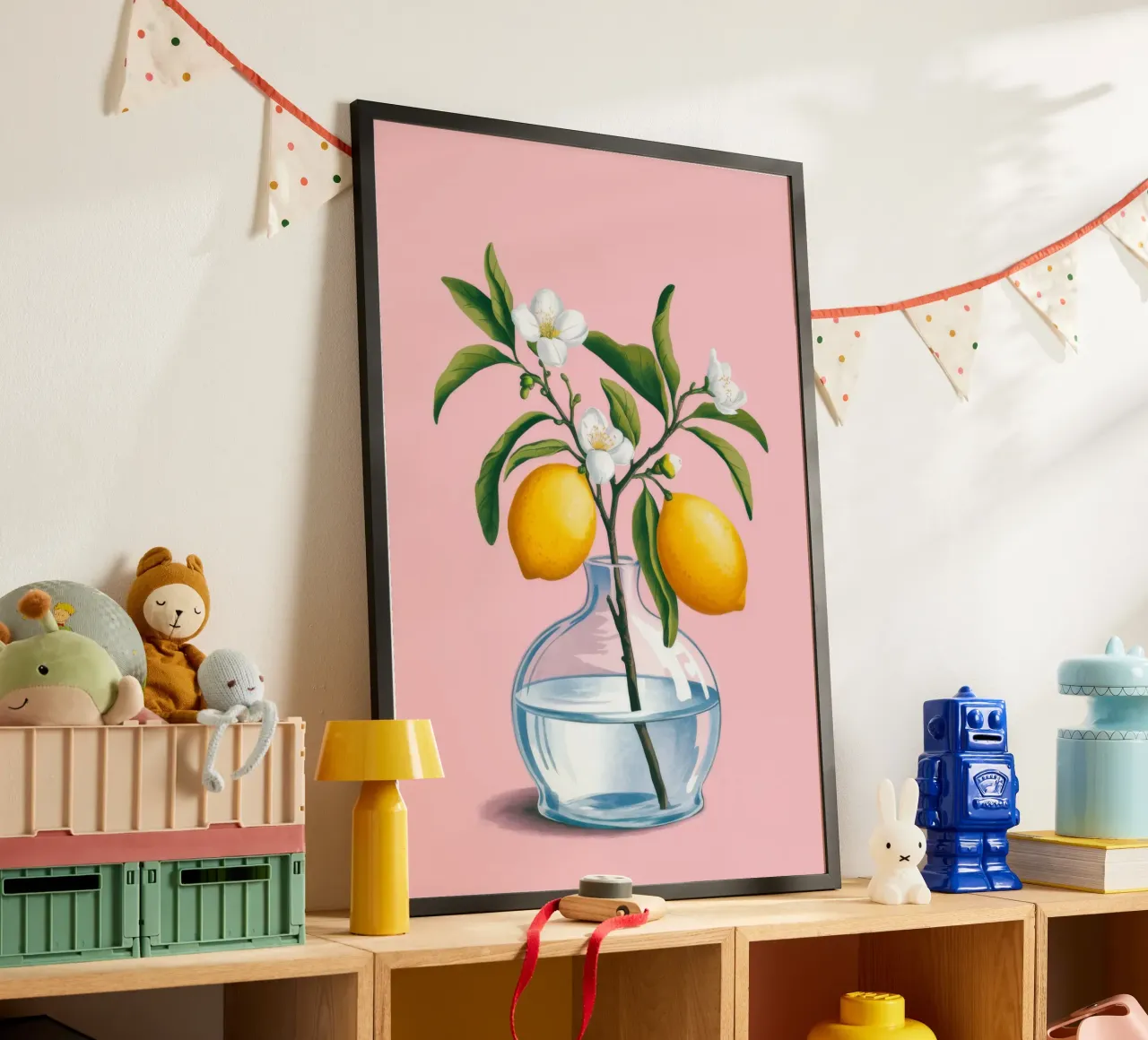 Lemon Branch Vase hahnemühle by Demar Galleria